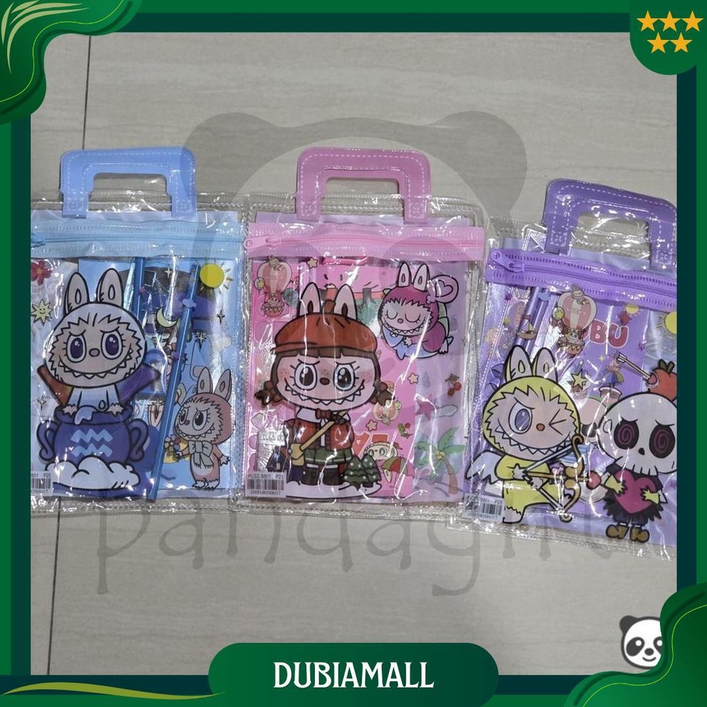 

Alat Tulis Set 6 In 1 Karakter Labubu Murah Lucu Pouch Set Stationery Hadiah Anak - Gg0351 Gratis Ongkir