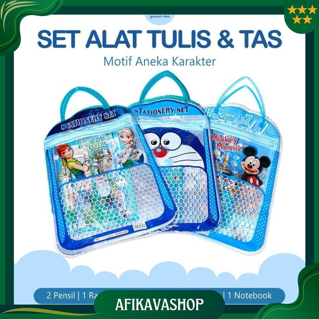 

Set Alat Tulis Anak Karakter Model Tas Promo Puncak