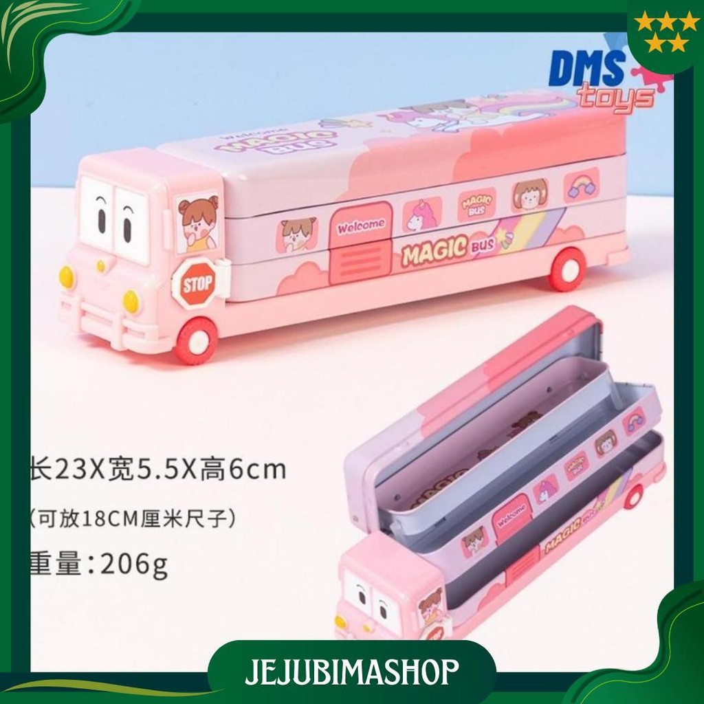 

Tempat Pensil Bus Tayo Kaleng Set Susun Karakter Lucu Dms.Toys Best Seller