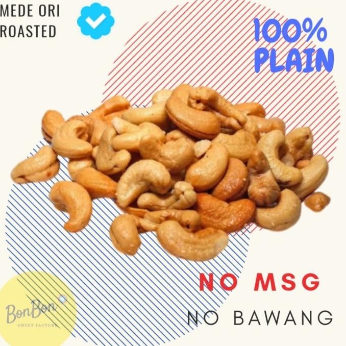 

KACANG MEDE TAWAR ORIGINAL / METE PLAIN PANGGANG OVEN ROASTED 500 GR IQB