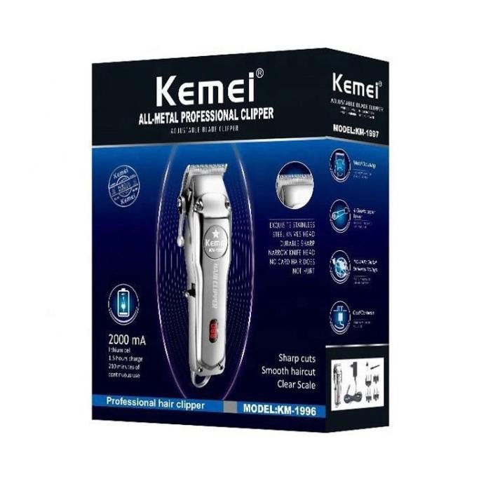 Mesin Cukur Rambut Kemei Km 1996 Kemei Km-1996 Alat Cukur Rambut Original Dan Terpercaya