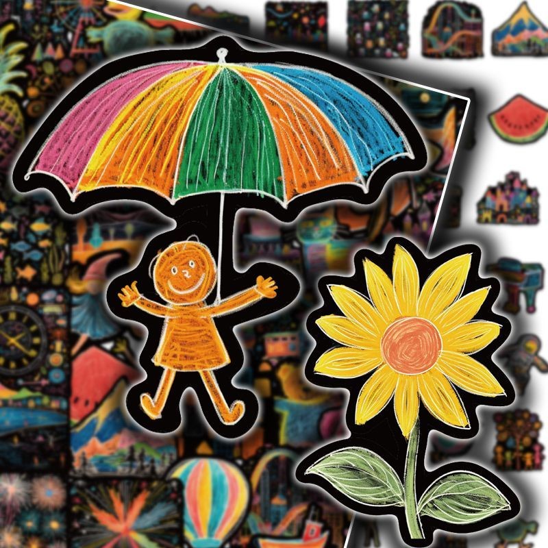 

Stiker Graffiti Kartun untuk Dekorasi Jurnal, Koper, Stiker Casing Ponsel