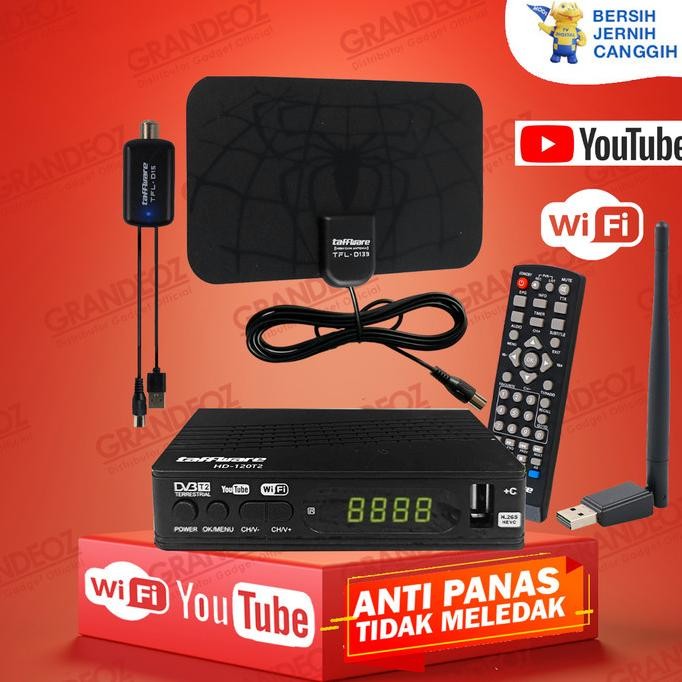HARGA DISC - STB Satellite + Antena TV Set Top Box Tuner Digital Youtube LG Sharp