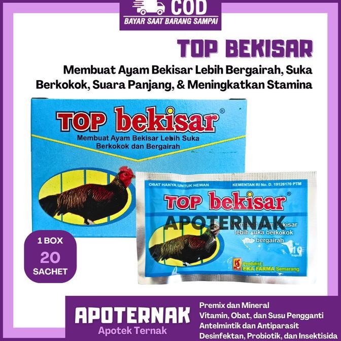 BEBAS ONGKIR - Top Bekisar 1 Box Vitamin Ayam Bekisar Ayam Pelung Ayam Hutan