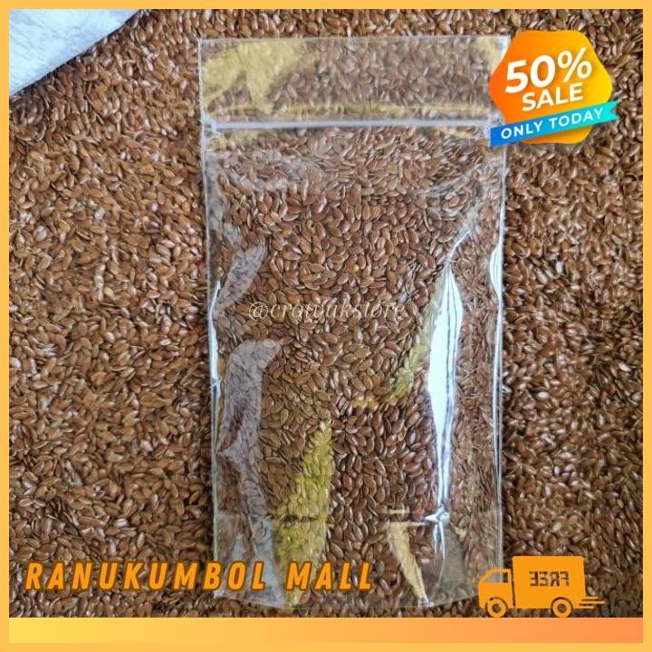 

100GR BIJI RAMI KUALITAS BAGUS BROWN FLAXSEED ORGANIC RANU KUMBOL MALL PRODUK PILIHAN!!
