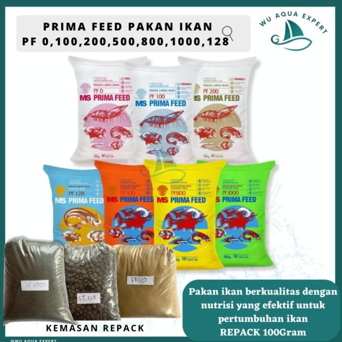PAKAN IKAN PRIMA FEED MS PF 1000 800 500 200 100 0 128 SAK FENGLI LELE