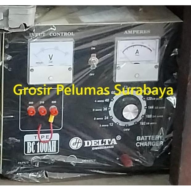 HARGA DISC - Battery Charger Aki Delta Dt1100 100ampere 100A otomatis cas aki accu