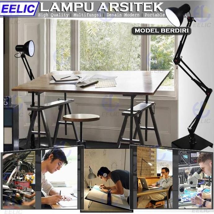 EELIC ELC-J022 LAMPU ARSITEK STANDING LAMP LAMPU BELAJAR ARSITEK MODEL BERDIRI LAMPU ARSITEK TINGGI 