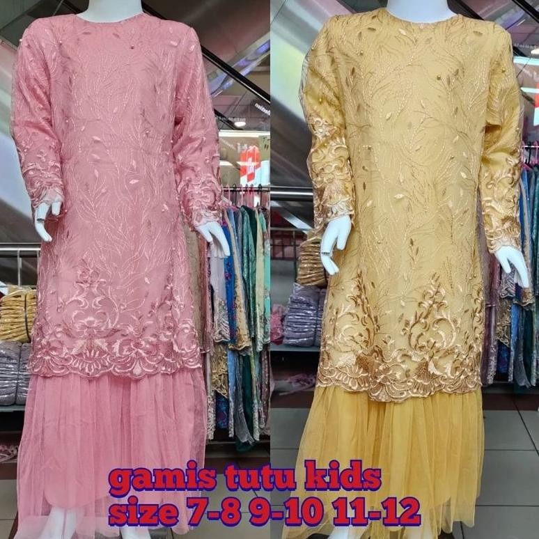 GHJ Gamis Anak Tulle Bordir / Gamis Kartini / Kebaya Anak / Gamis Couple TERLARIS