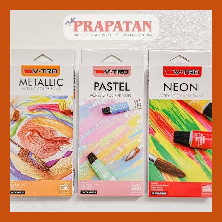 

[ PERALATAN LUKIS / GAMBAR ] CAT AKRILIK SET V-TRO AC-126 | V-TRO ACRYLIC SET SIAP KIRIM
