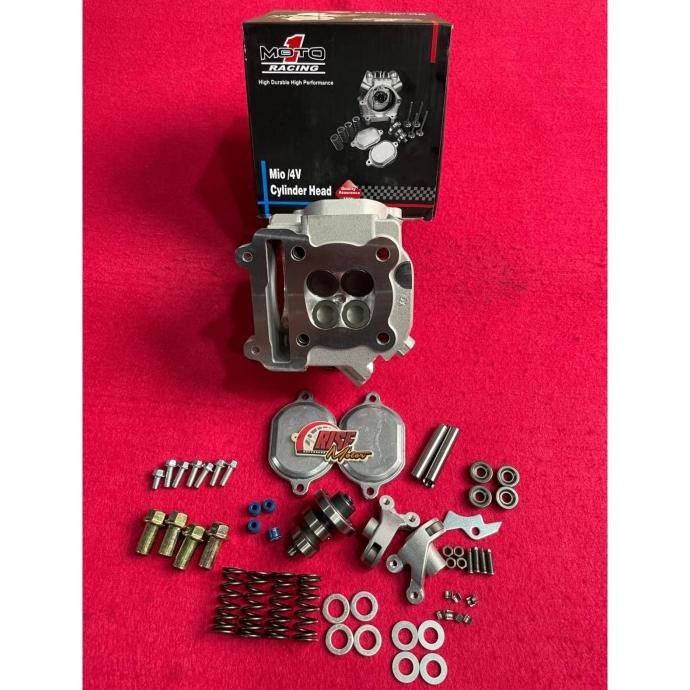* Blok Cylinder Head Moto 1 Mio 4 Klep 24 21 Pelatuk Roller *