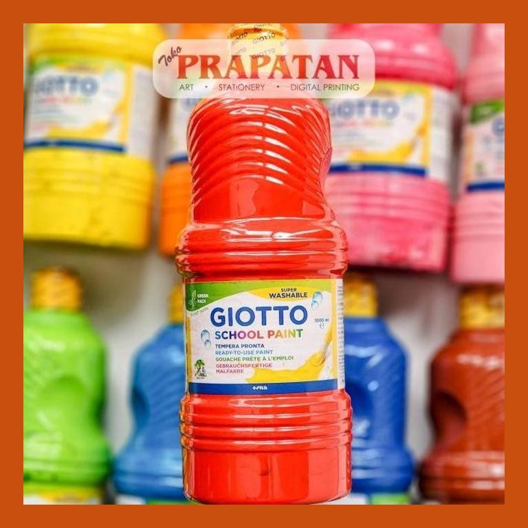

[ PERALATAN LUKIS / GAMBAR ] GIOTTO SCHOOL PAINT 1000ML | CAT ANAK SEKOLAH GOOD QUALITY