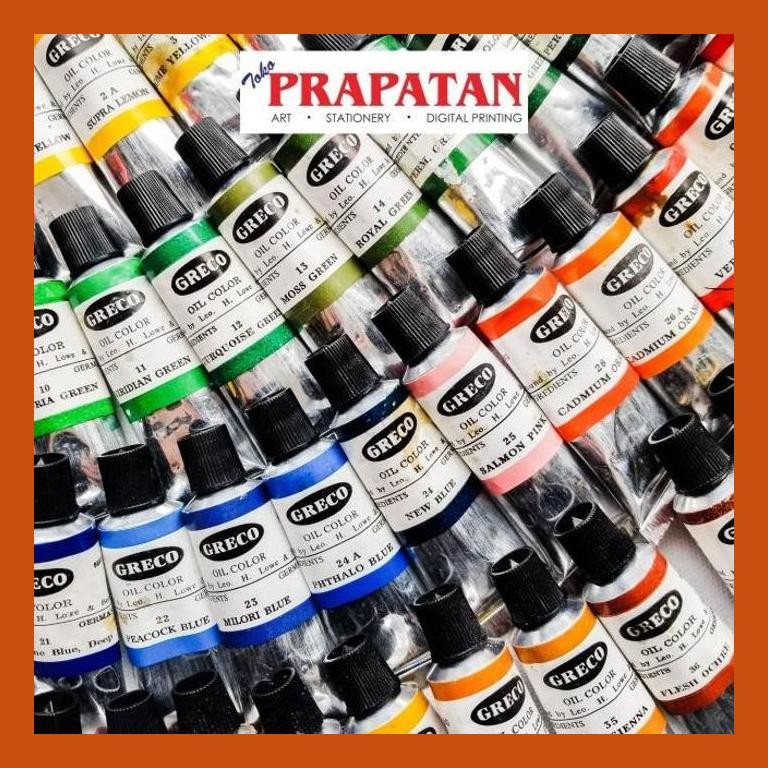 

[ PERALATAN LUKIS / GAMBAR ] GRECO OIL COLOR / OIL COLOUR / CAT MINYAK GRECO 21ML (KATEGORI 2) COD
