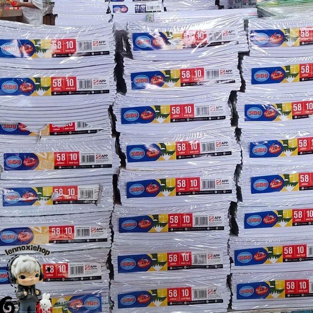 

(Pak) Buku Tulis Sidu 58 / Buku Tulis Sinar Dunia 58 Lembar 10 Pcs/ Buku Tulis Murah Murah