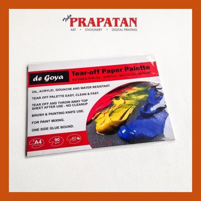 

[ PERALATAN LUKIS / GAMBAR ] DE GOYA TEAR OFF PAPER PALETTE A4 90GSM 40 SHEETS PACKING AMAN
