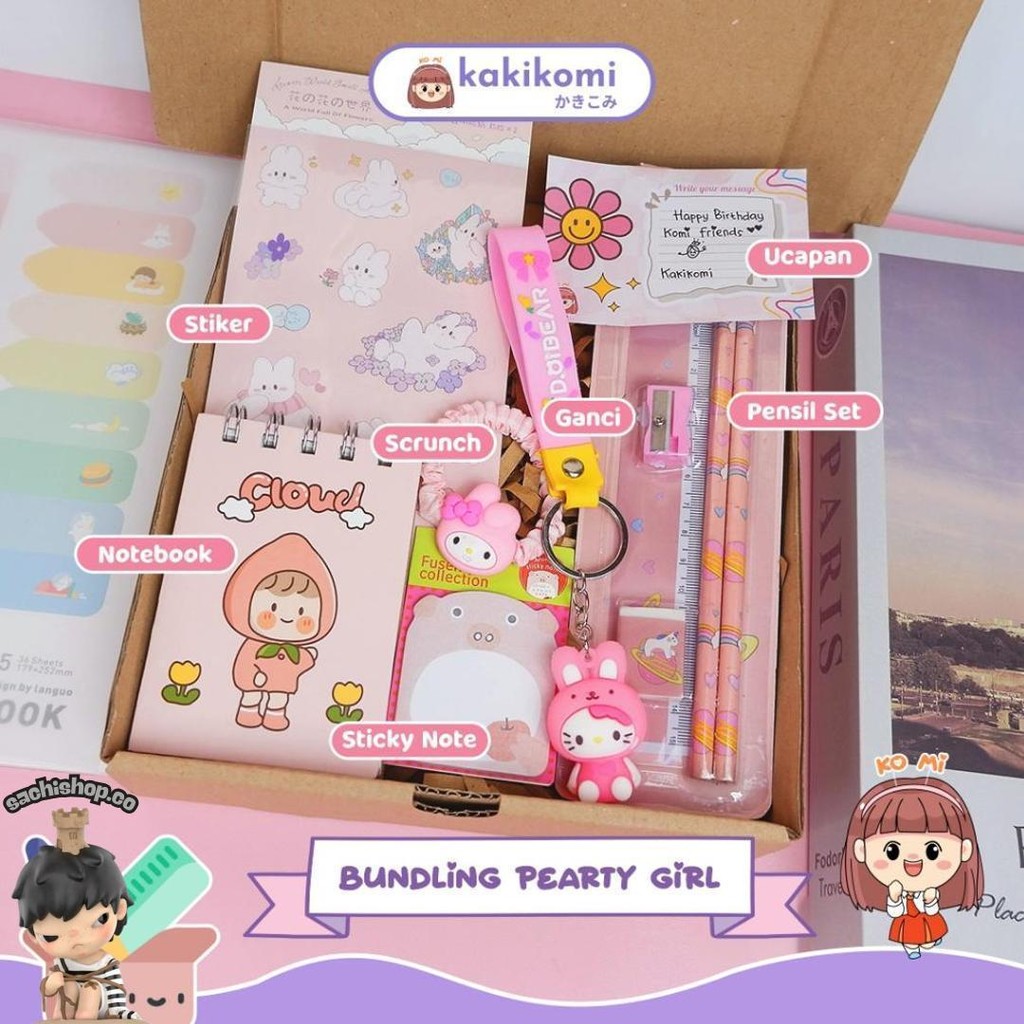 

Paket Stationery Hampers Ulang Tahun Cewek Paket Alat Tulis Lucu Set Alat Tulis 6 In 1 Promo