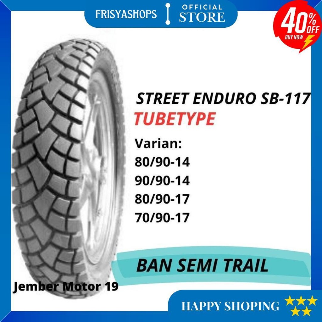 Ban Motor Swallow Sb117 Street Enduro/ Semi Trail (Tubetype) 80/90-14, 90/90-14, 80/90-17, 70/90-17 