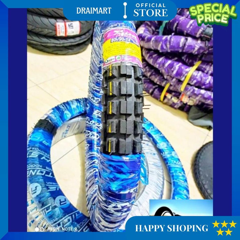 Ban Motor Metic Trail 80/90-14 Ban Metic Ban Trail Ban Cangkul Ban Vario Mio Beat Semi Trail Ban R14