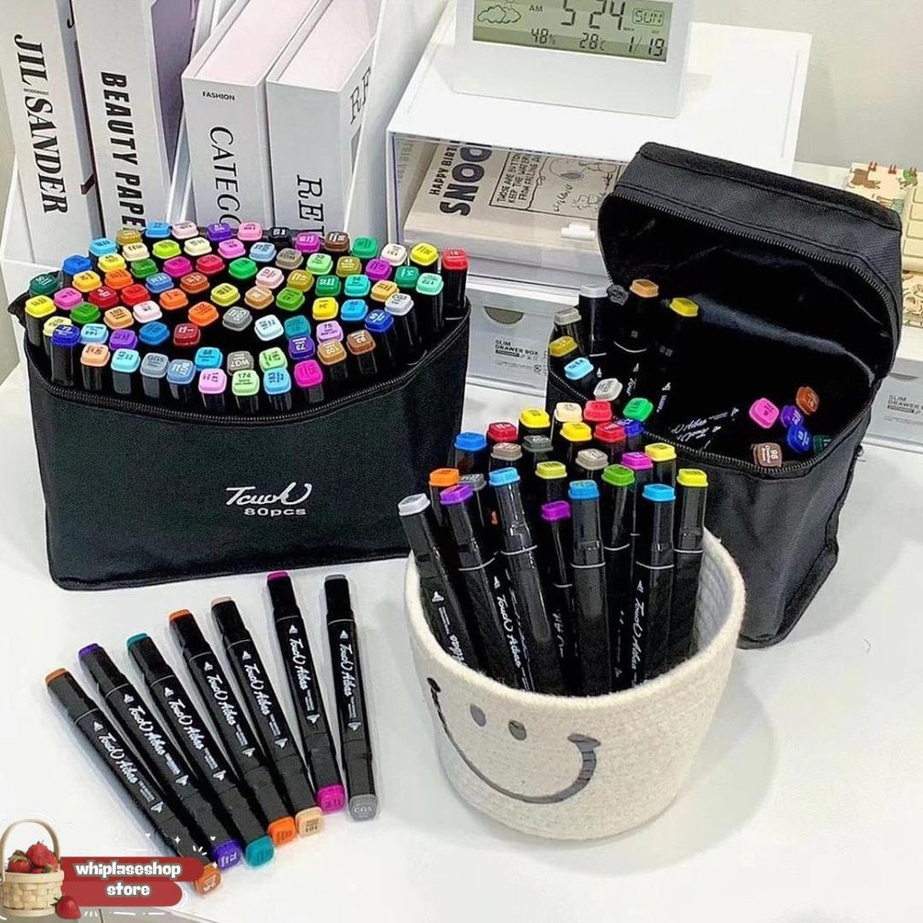 

Aoying Spidol Warna Warni 1 Set Sketch Marker 2 Tip Touch Marker 48/60/80 Warna Murah