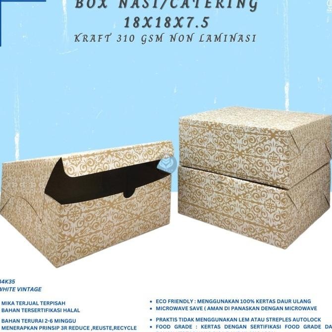 

Box Nasi Kotak 18X18 Box Nasi 18x18 (B4K35)