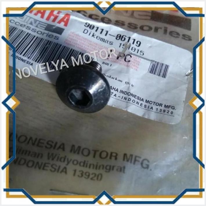 [nly] bolt baut l cover rantai r25 mt35 bbs1 xsr 155 ori yamaha 90111-06119