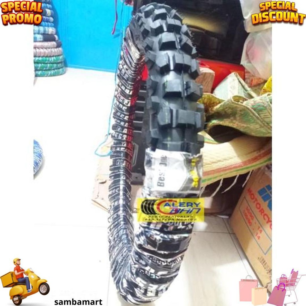 Ban Montor Cros Cangkul 300-18 Ban Ring 18 Ban Luar Ring 18 Ban 300-18 Bestone Ban Scorpio Tiger Meg