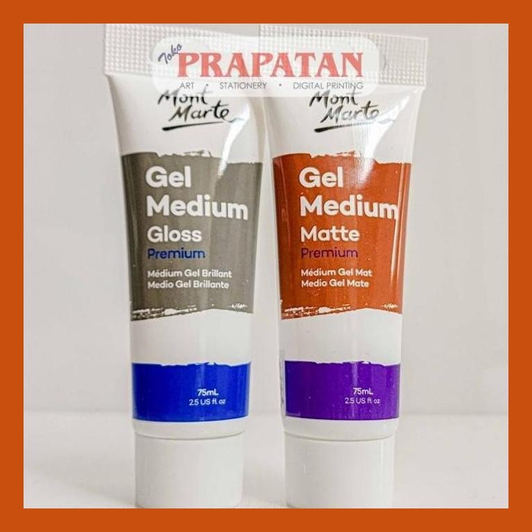 

[ PERALATAN LUKIS / GAMBAR ] MONT MARTE ACRYLIC GEL MEDIUM 75ML | MEDIUM CAT AKRILIK PACKING AMAN
