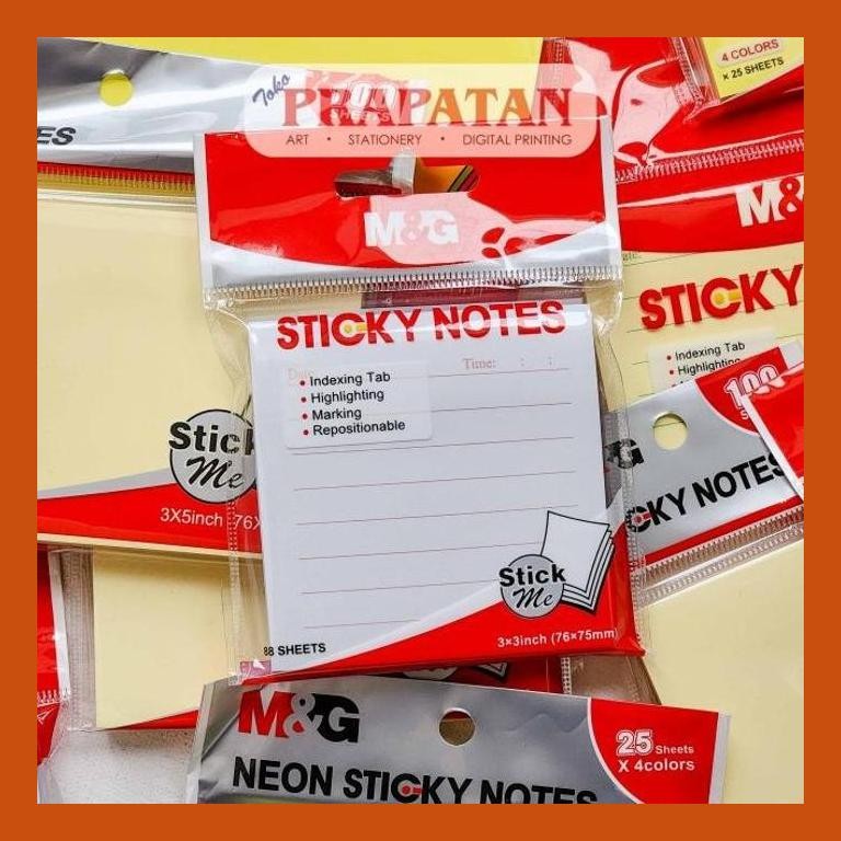 

[ PERALATAN LUKIS / GAMBAR ] M&G MEMO STICKY NOTES | NOTE PAD GOOD QUALITY