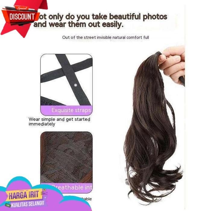 Sale Set Isi 2 Wig Ponytail Anak Premium, Hair Clip Wig Extension Korean Style