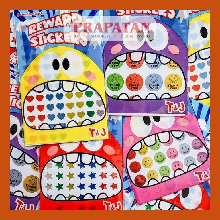 

[ PERALATAN LUKIS / GAMBAR ] TOM & JERRY LABEL REWARD STICKERS | T&J STIKER HADIAH SIAP KIRIM