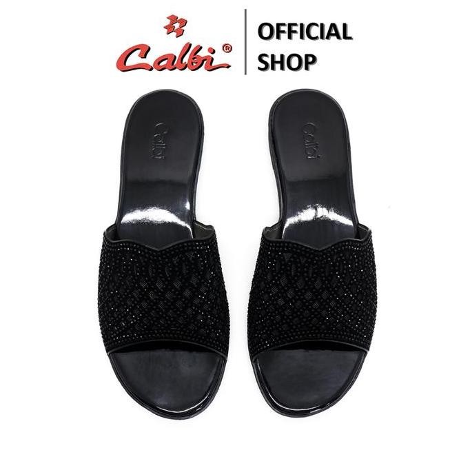 Sandal Wanita Remaja Kekinian Terbaru 2025 Kax 1819 Sandal Teplek Wanita 2Cm Slip-On Bling-Bling For