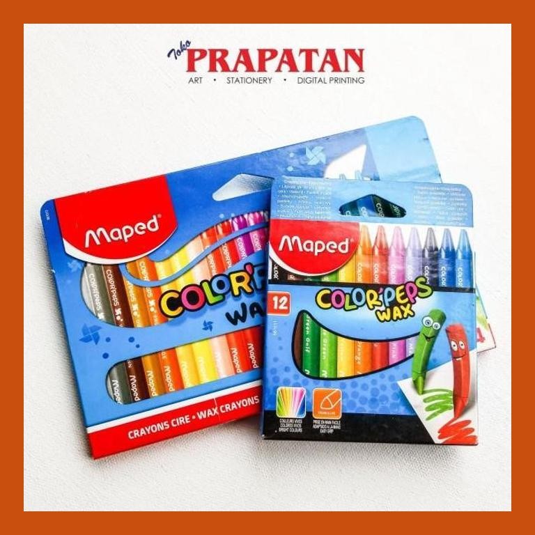 

[ PERALATAN LUKIS / GAMBAR ] MAPED WAX CRAYON COLORPEPS 12/24 COLOR COD