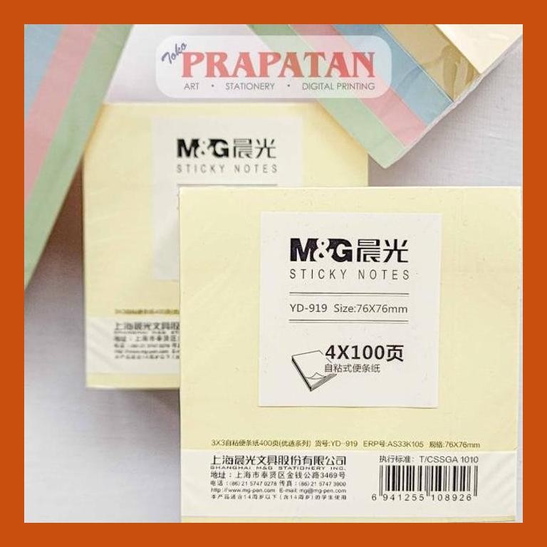

[ PERALATAN LUKIS / GAMBAR ] M&G STICKY NOTE YD-919 | NOTES MEMO TEMPEL PACKING AMAN