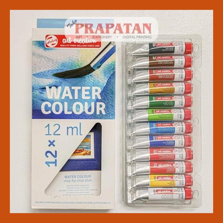 

[ PERALATAN LUKIS / GAMBAR ] TALENS WATERCOLOR SET TUBE 12X12ML | CAT AIR SET PACKING AMAN