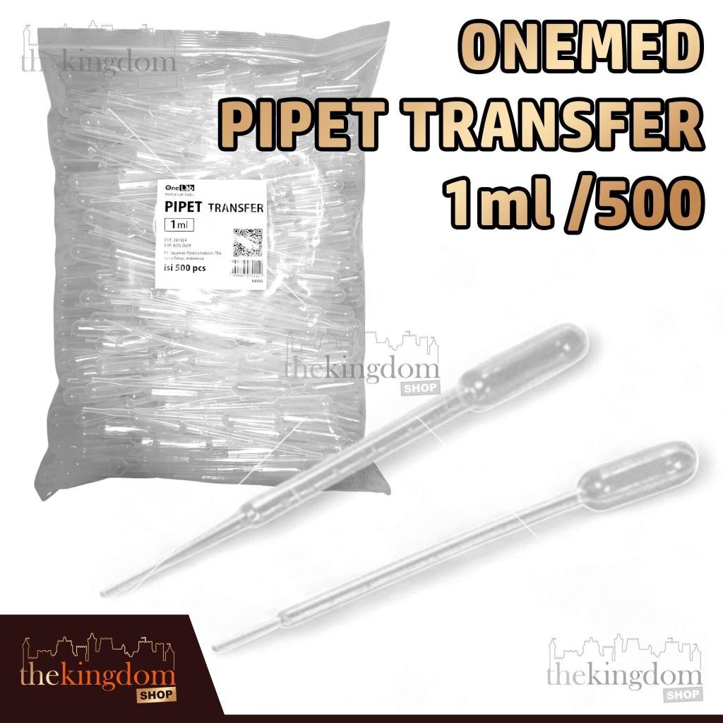 Onemed Pipet Transfer 1ml 1cc /500 Pipettes Pipette Tetes Plastik Alat Transfer Pemindah Larutan Cai