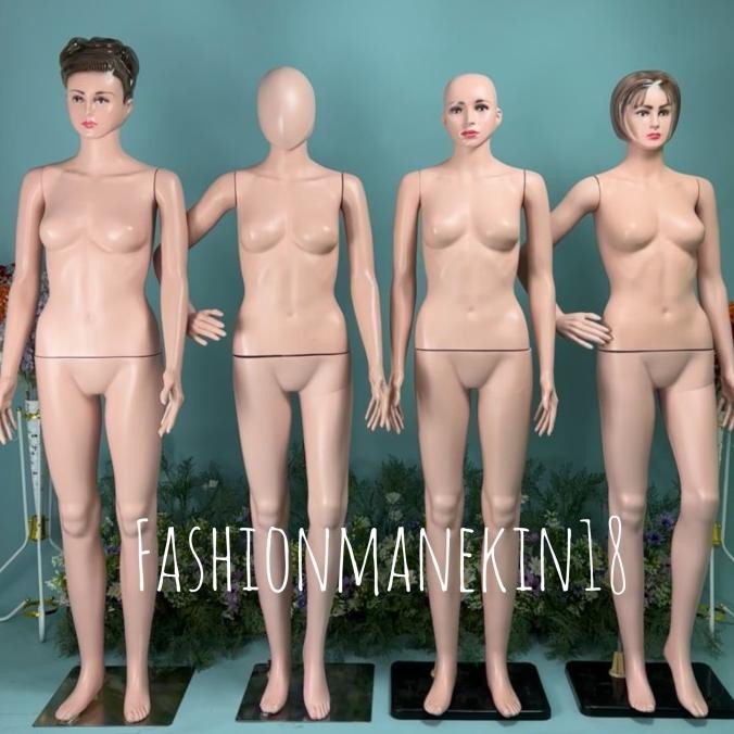 PATUNG MANEKIN FULLBODY PRIA DAN WANITA 3 MODEL KEPALA MANEKIN GS