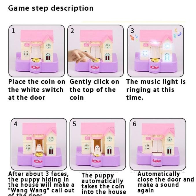 Dog House Piggy Bank Celengan Koin Bentuk Rumah Anjing Mainan Coin Original Dan Terpercaya