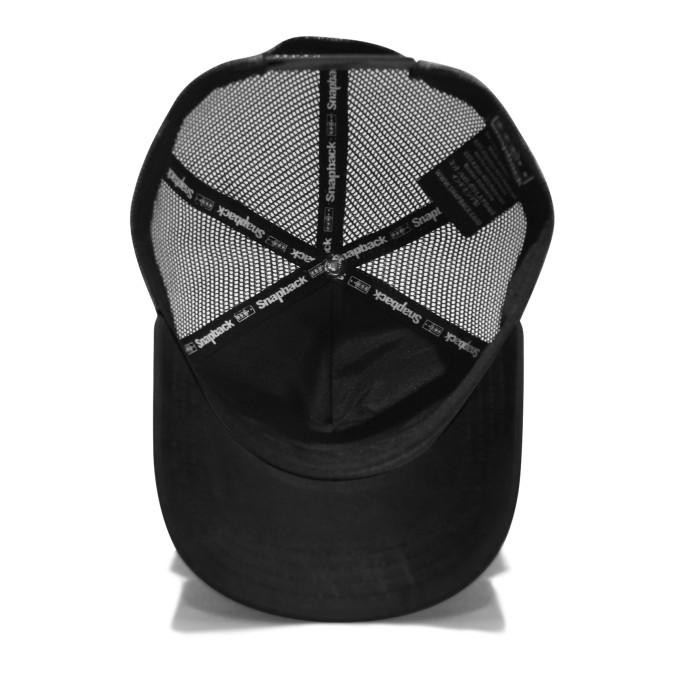 Snapback Topi Trucker Baseball Polos Hitam Jaring Premium Original Dan Terpercaya
