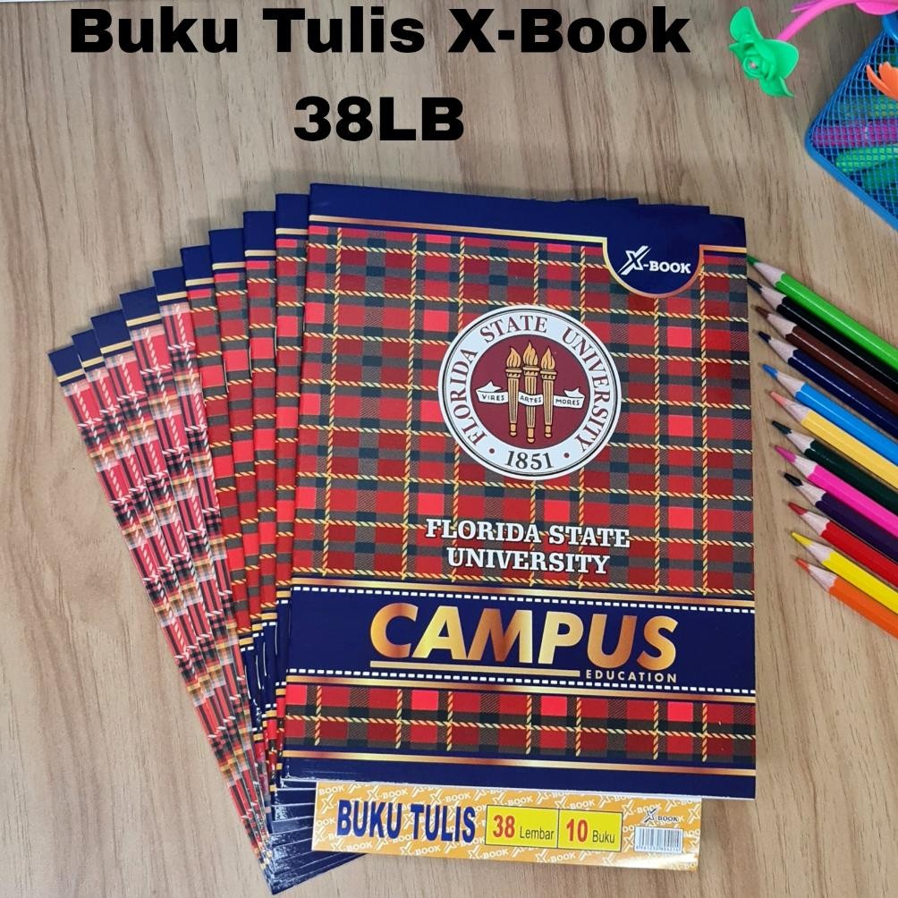 

Gd-5 Sos Buku Tulis X-Book Kwarto/Kecil 38 Lembar(10Bk) / Buku Catatan / Buku Sekolah Bergaris