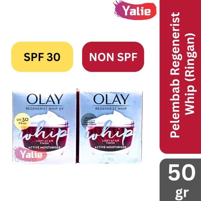 BEBAS ONGKIR - OLAY Regenerist Whip UV SPF 30 50gr Active Moisturiser Day Cream