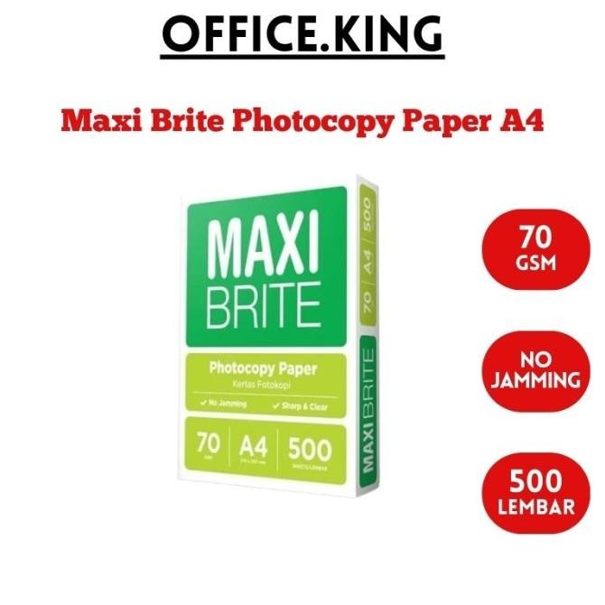 

Maxi Brite Paper Photocopy A4 70 GSM - HVS