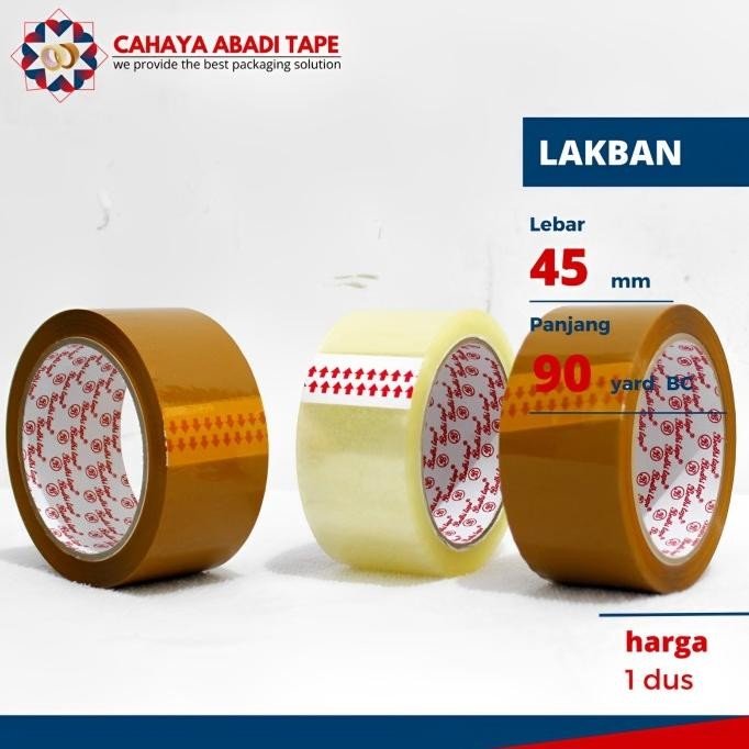 

LAKBAN BODHI TAPE 45MM X 90 YARD BC #KHUSUS GRAB/GOJEK# PER DUS LN
