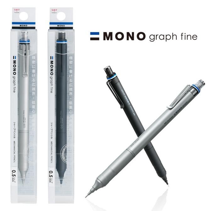 

TERLARIS - Tombow Mono Graph Fine Mechanical Pencil 0.3 0.5 Metal Pensil Mekanik