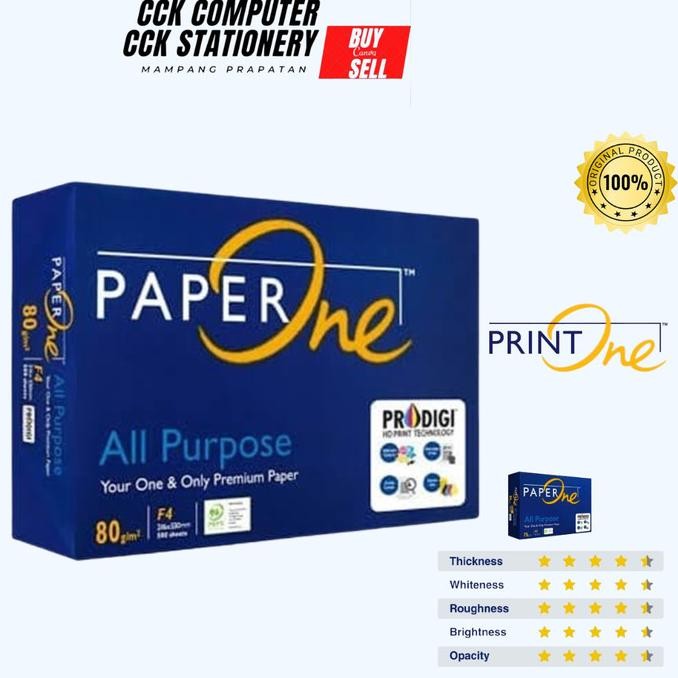 

Kertas Paper One A4 80 gram/Kertas Fotokopi/Kertas Print