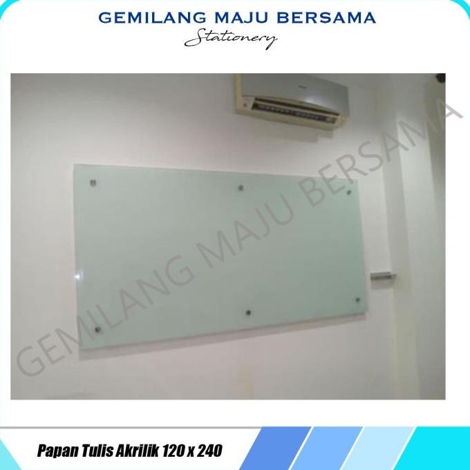 

TERBARU - Whiteboard / Papan Tulis 120 x 240 Acrylic Akrilik Putih Susu