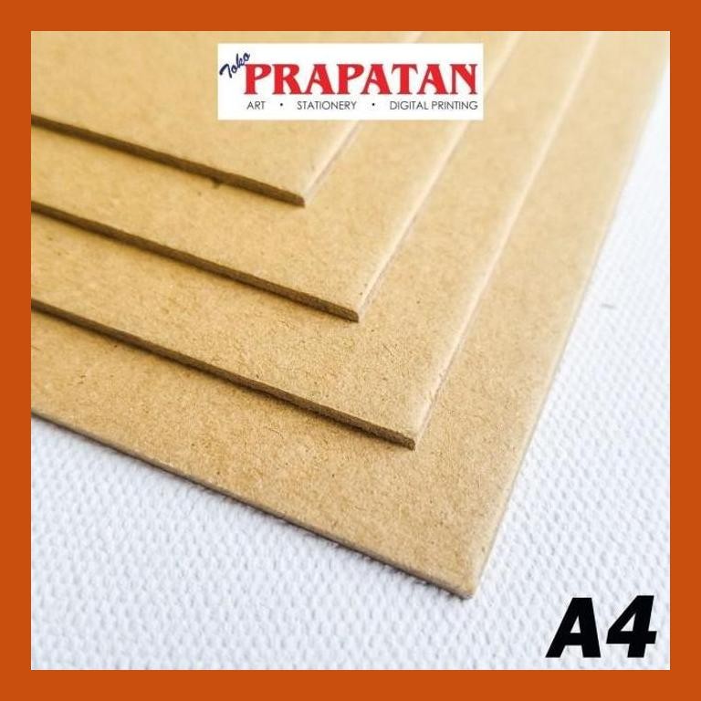 

[ PERALATAN LUKIS / GAMBAR ] KARTON BOARD / KARTON COKLAT A4 SIAP KIRIM