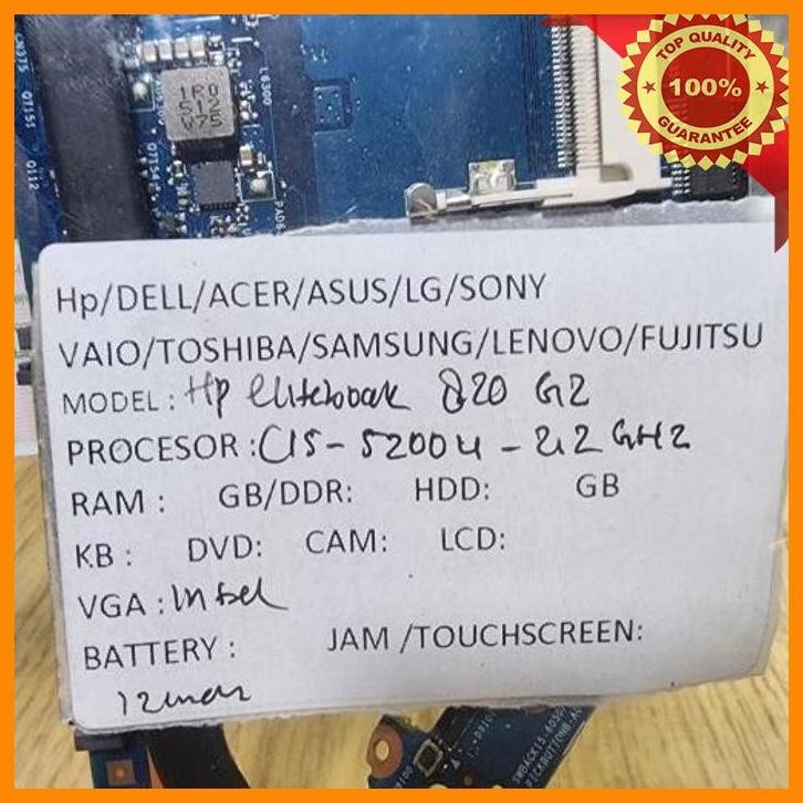 [snc] hp elitebook 820 g2 i5-5200u u series motherboard 781856-601