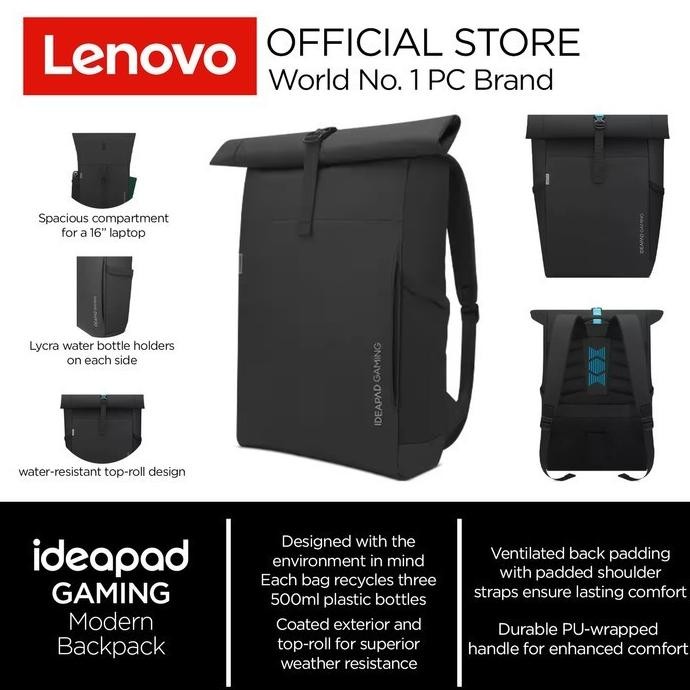 Promo Lenovo Backpack Ideapad Gamingmodern 16Inch Tas Laptop Gaming