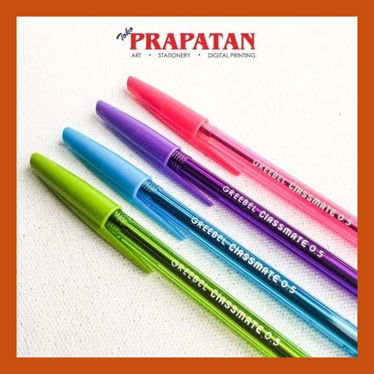 

[ PERALATAN LUKIS / GAMBAR ] GREEBEL CLASSMATE PEN 0.5 BLACK OIL GEL / PULPEN COD