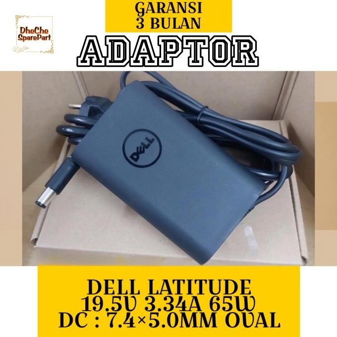 Adaptor Charger Laptop Dell Latitude E7270 I5-6Th E7270 I7-6Th Series 65W Ori New Stok